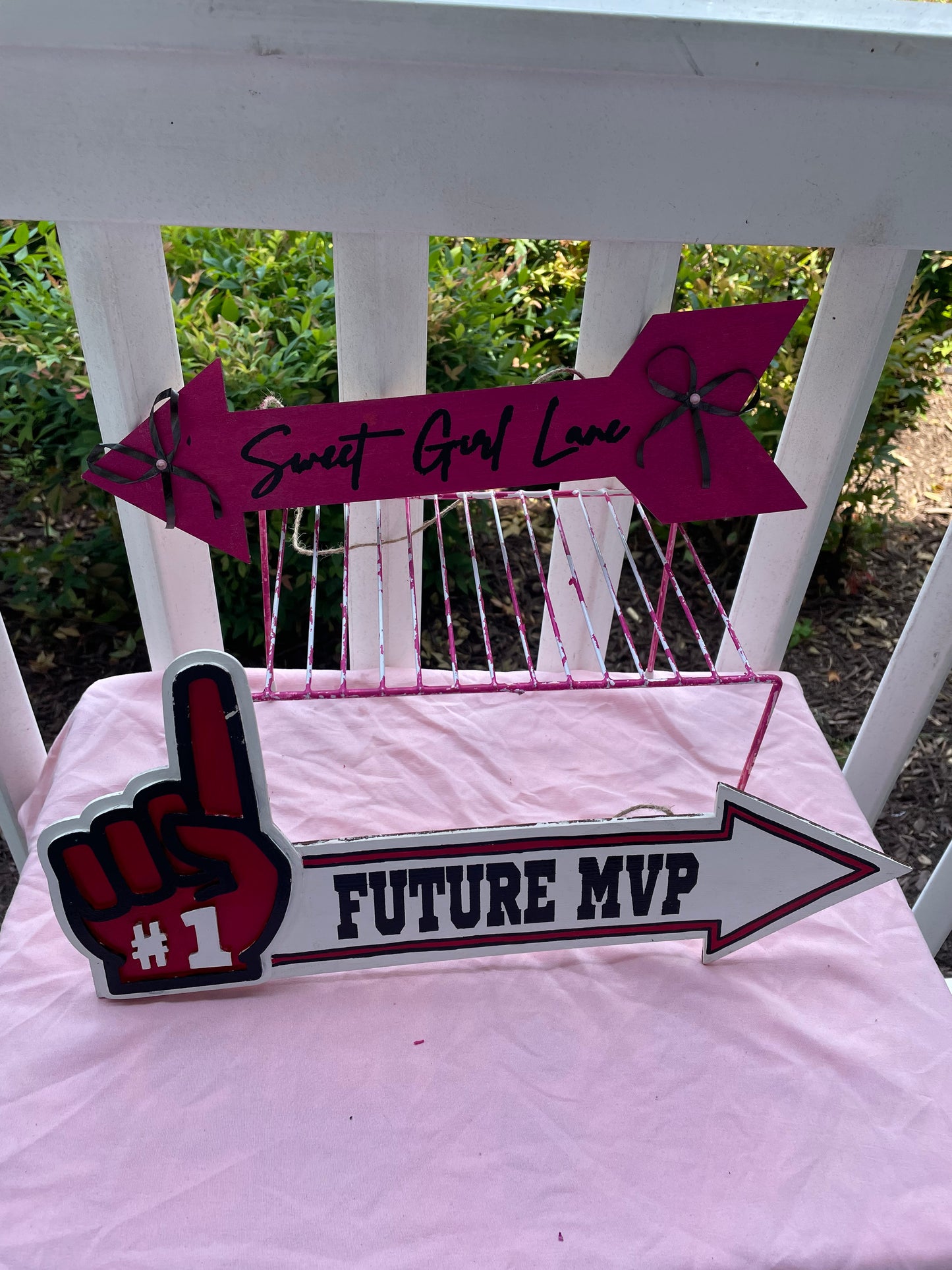 Kid Hanging Sign