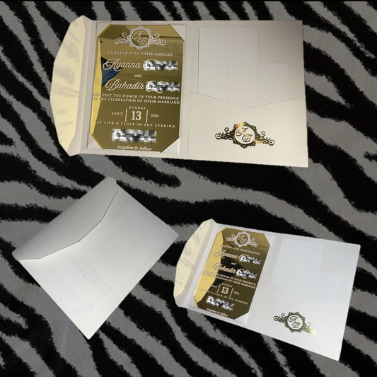Envelope Shaped Invitations
