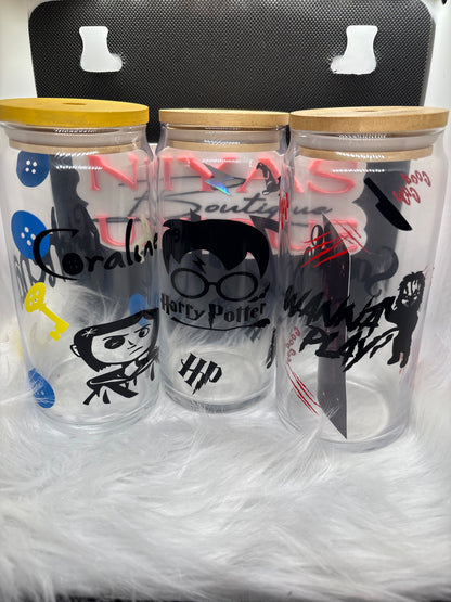 Custom Glass Bamboo Cup