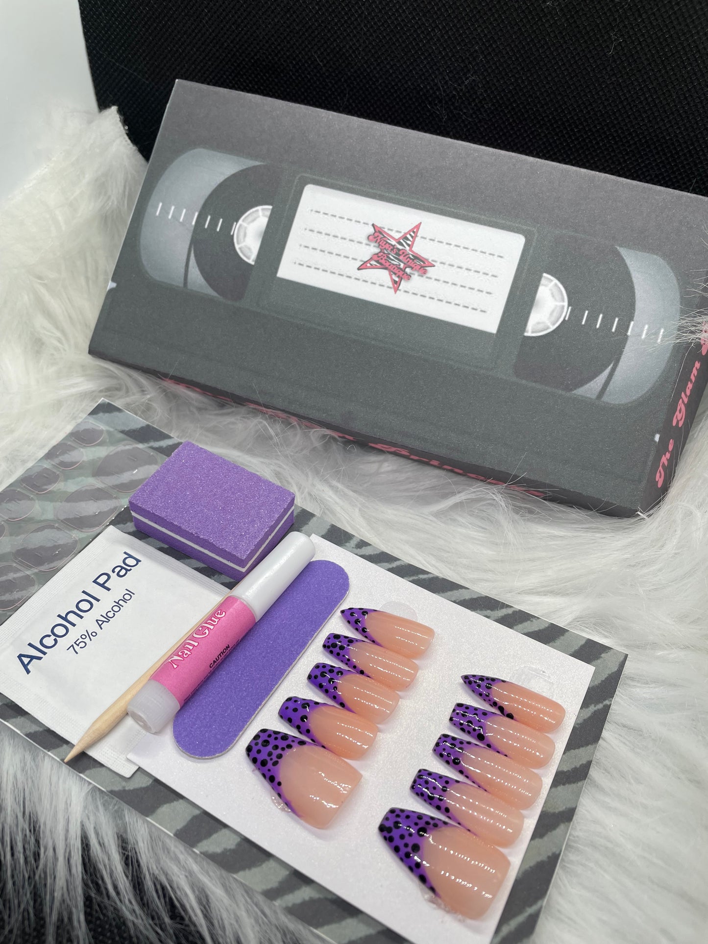 Purple Polka Dot set